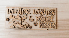 Load image into Gallery viewer, DIY Winter Wishes &amp; Moose Kisses Building A Snowman - File #17