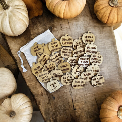 Pumpkin Shaped Fall Activity Tokens