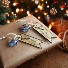 Load image into Gallery viewer, Believe in the Magic of Christmas Personalized Tag w/ Bell