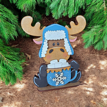 Load image into Gallery viewer, DIY Winter Moose with Hot Cocoa. Includes Base - File #3